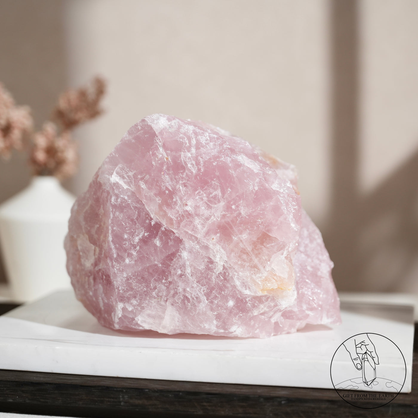 Madagascar Rose Quartz Raw Stone