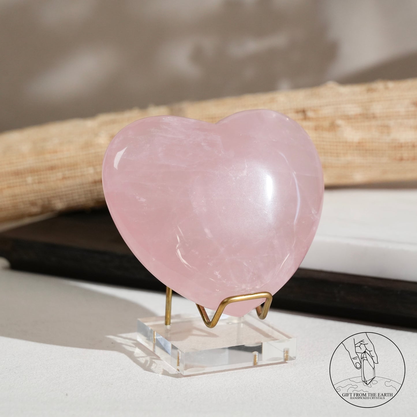 莫桑比克星光粉晶心