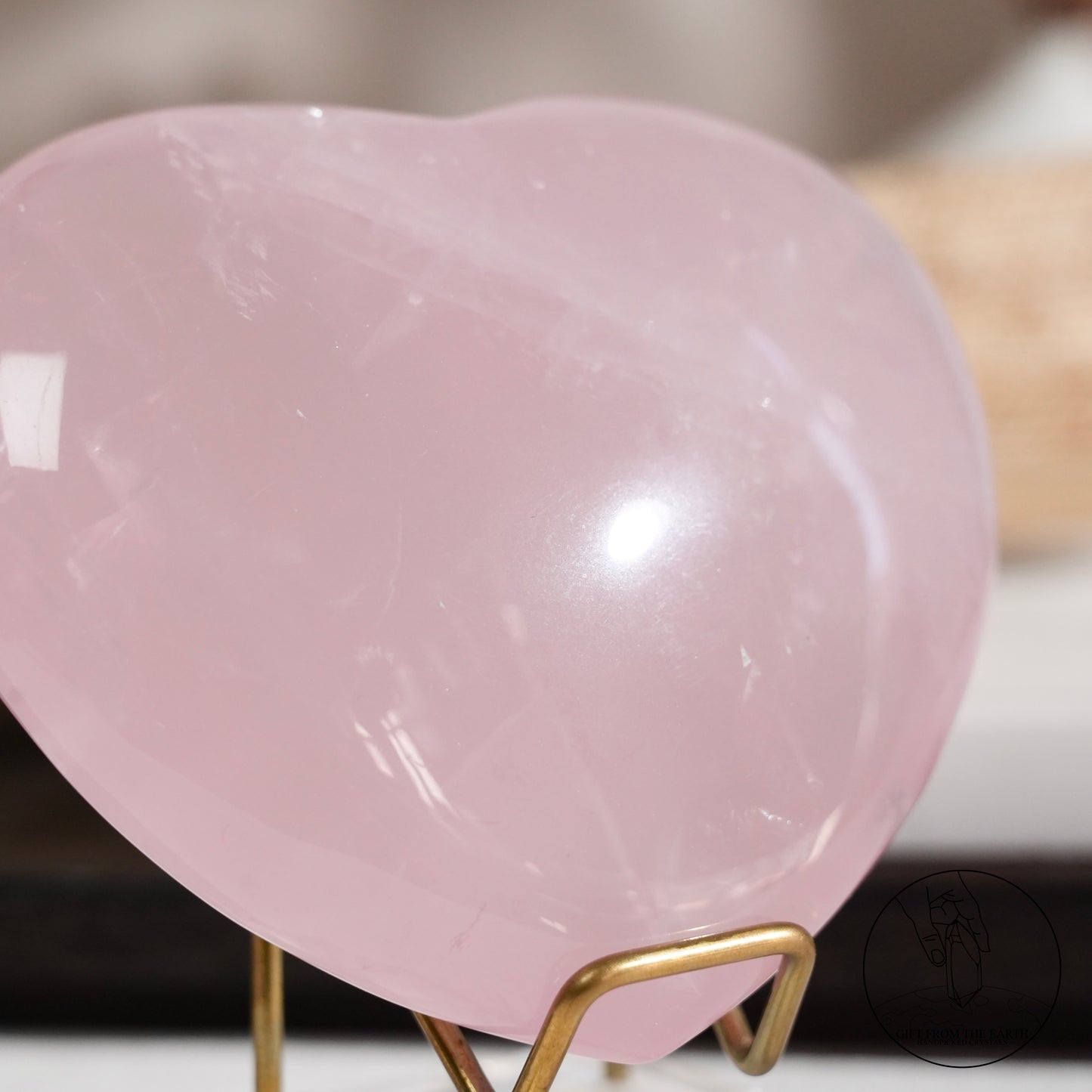 莫桑比克星光粉晶心