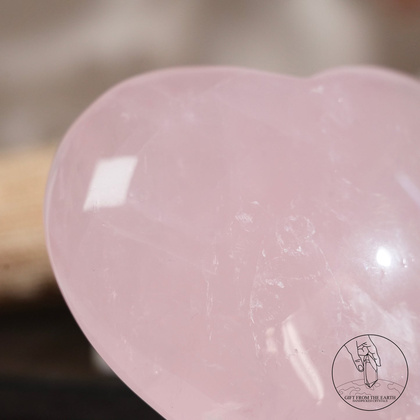 莫桑比克星光粉晶心