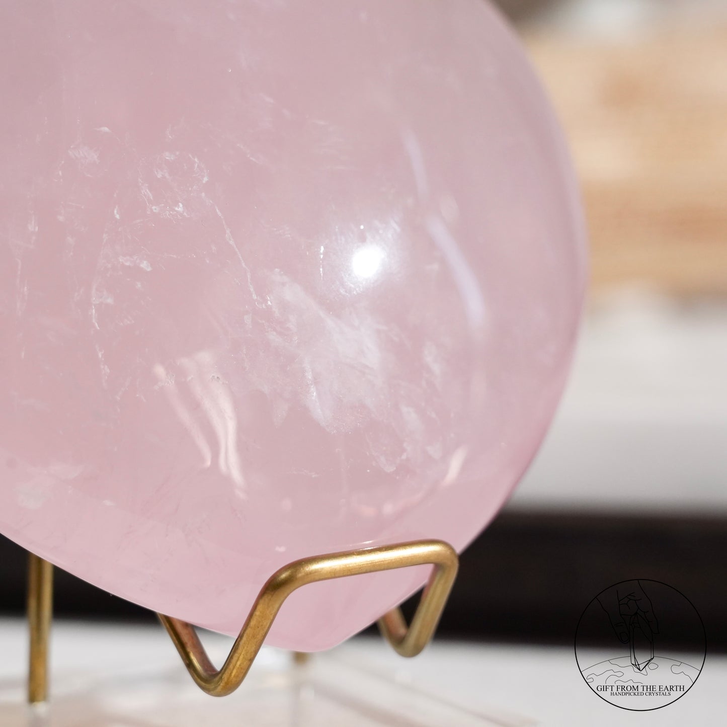 莫桑比克星光粉晶心