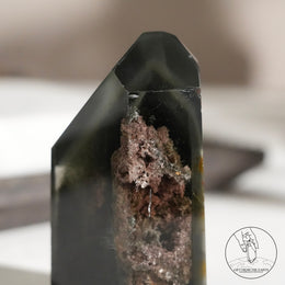 綠幽靈水晶柱