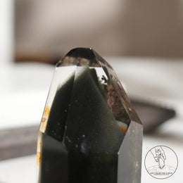綠幽靈水晶柱