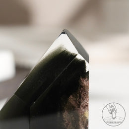 綠幽靈水晶柱