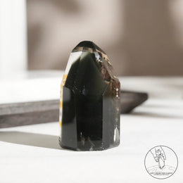 綠幽靈水晶柱