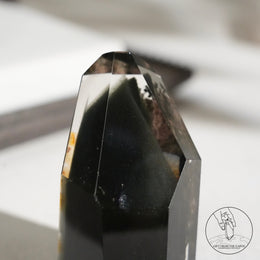 綠幽靈水晶柱