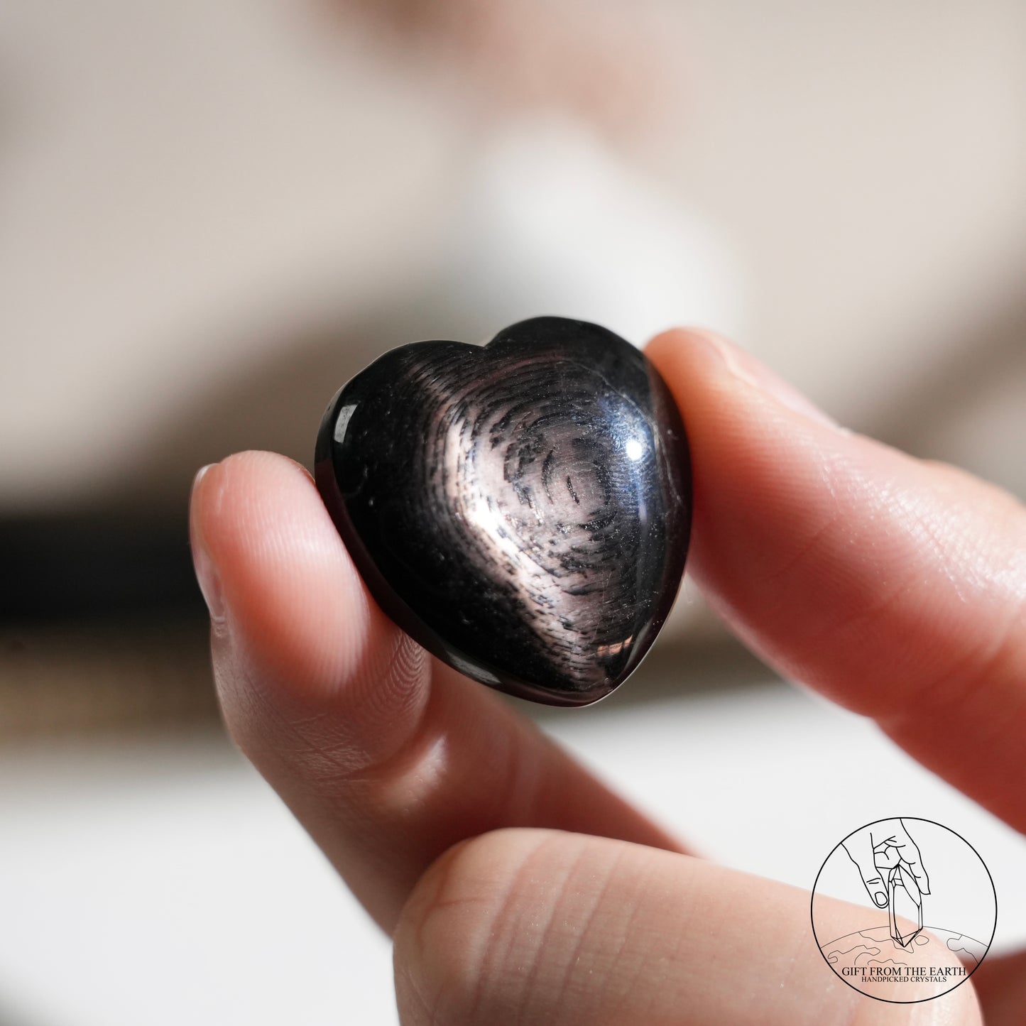 Sphene (Titanite) heart (Wealth Stone)