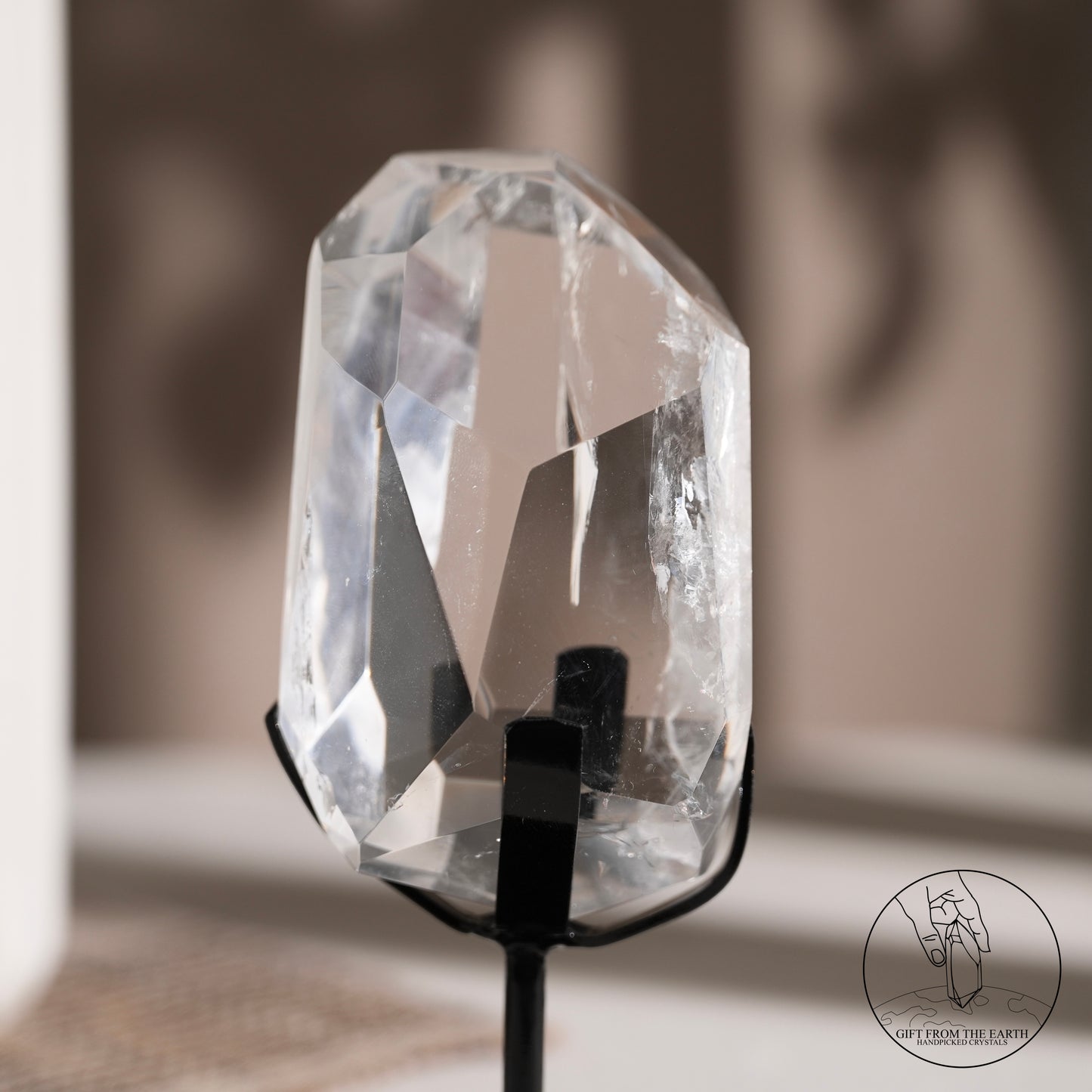 Clear quartz freeform