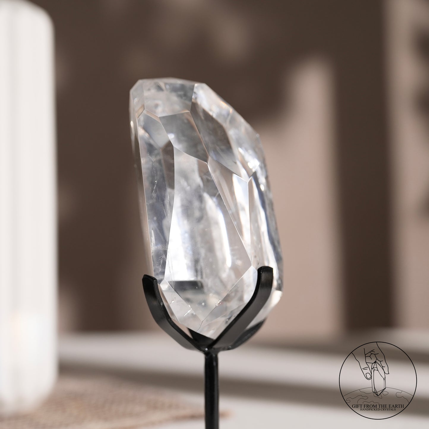 Clear quartz freeform