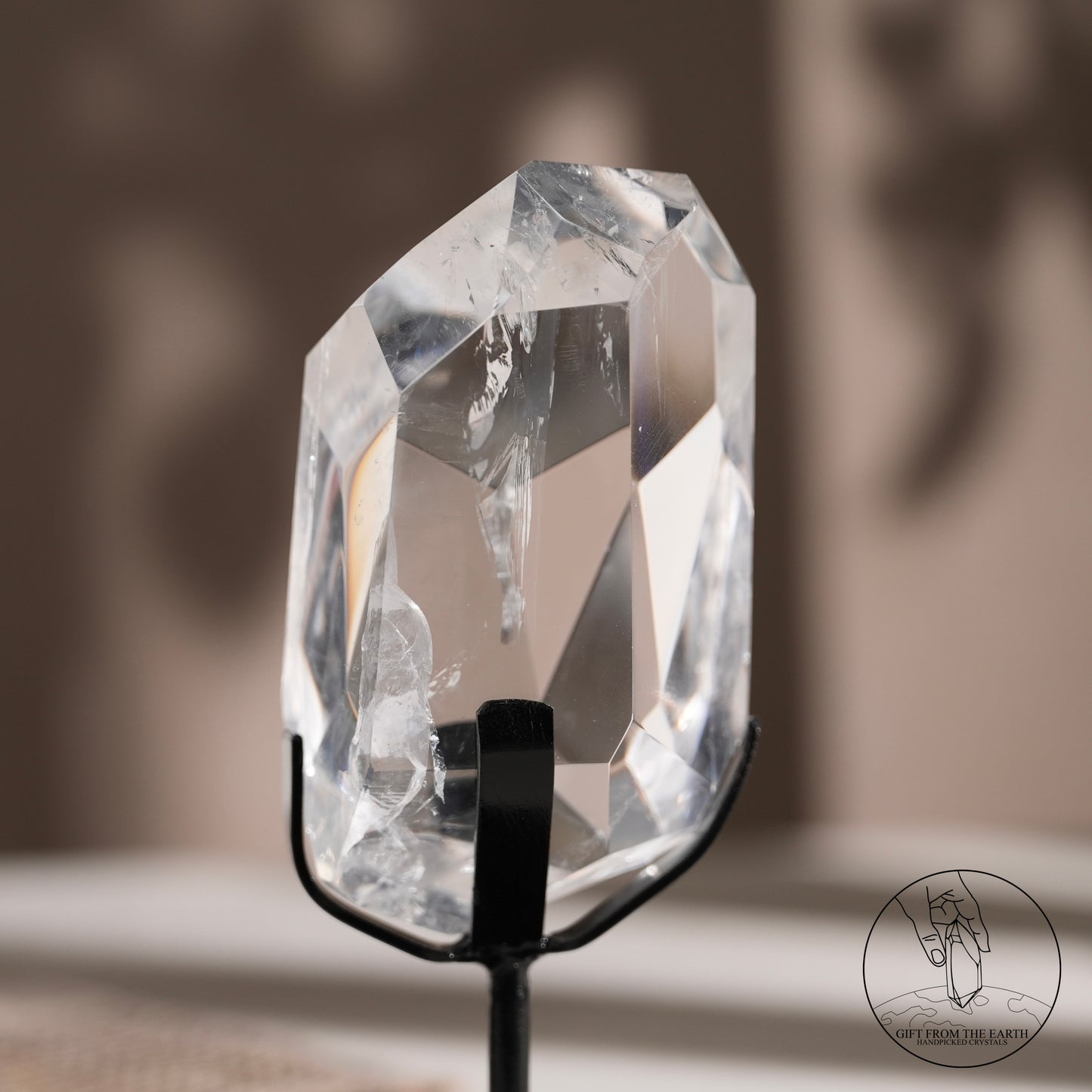 Clear quartz freeform