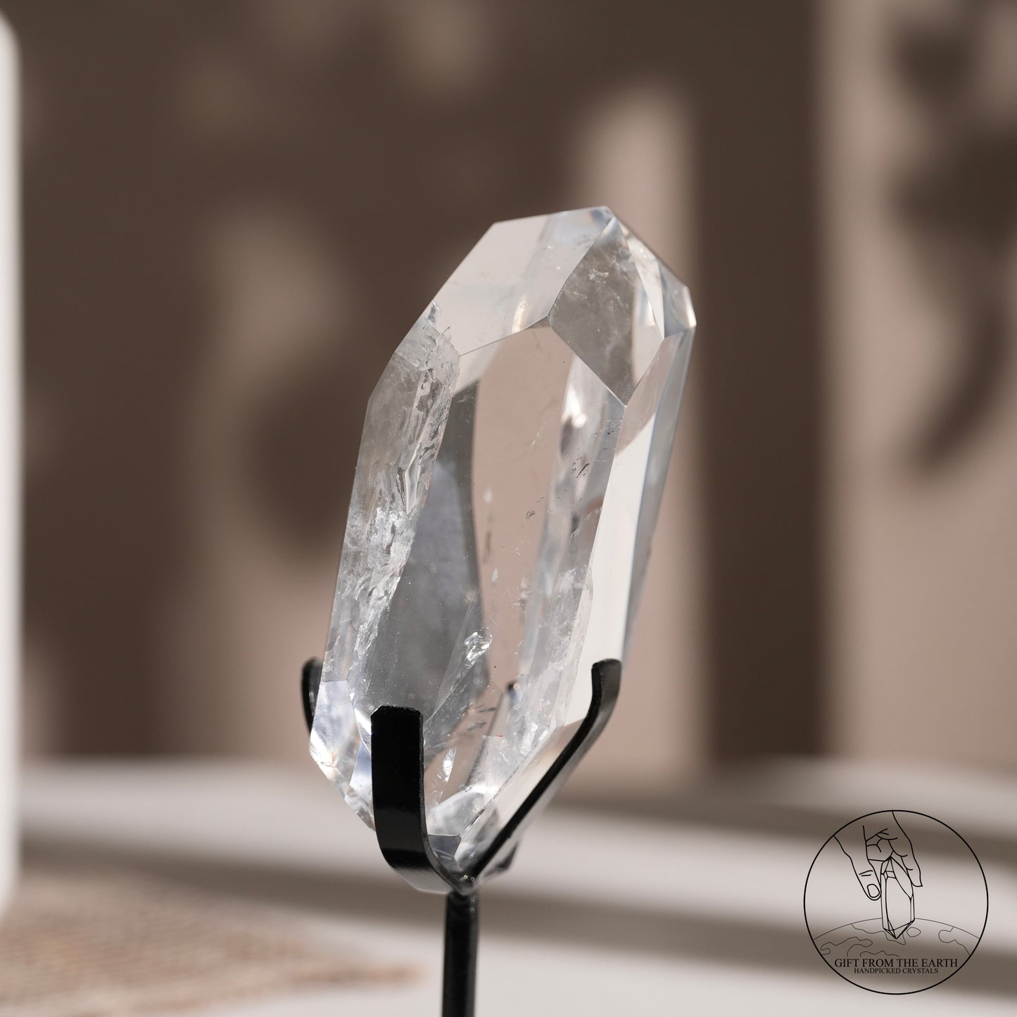 Clear quartz freeform