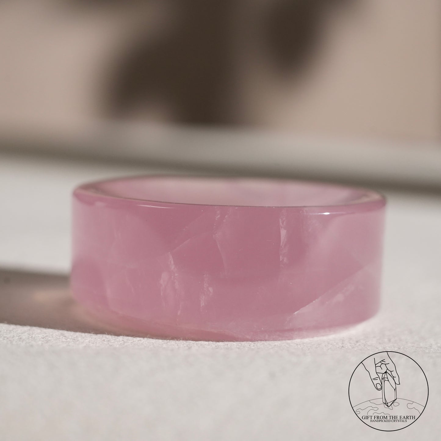 莫桑比克粉晶飾物碟