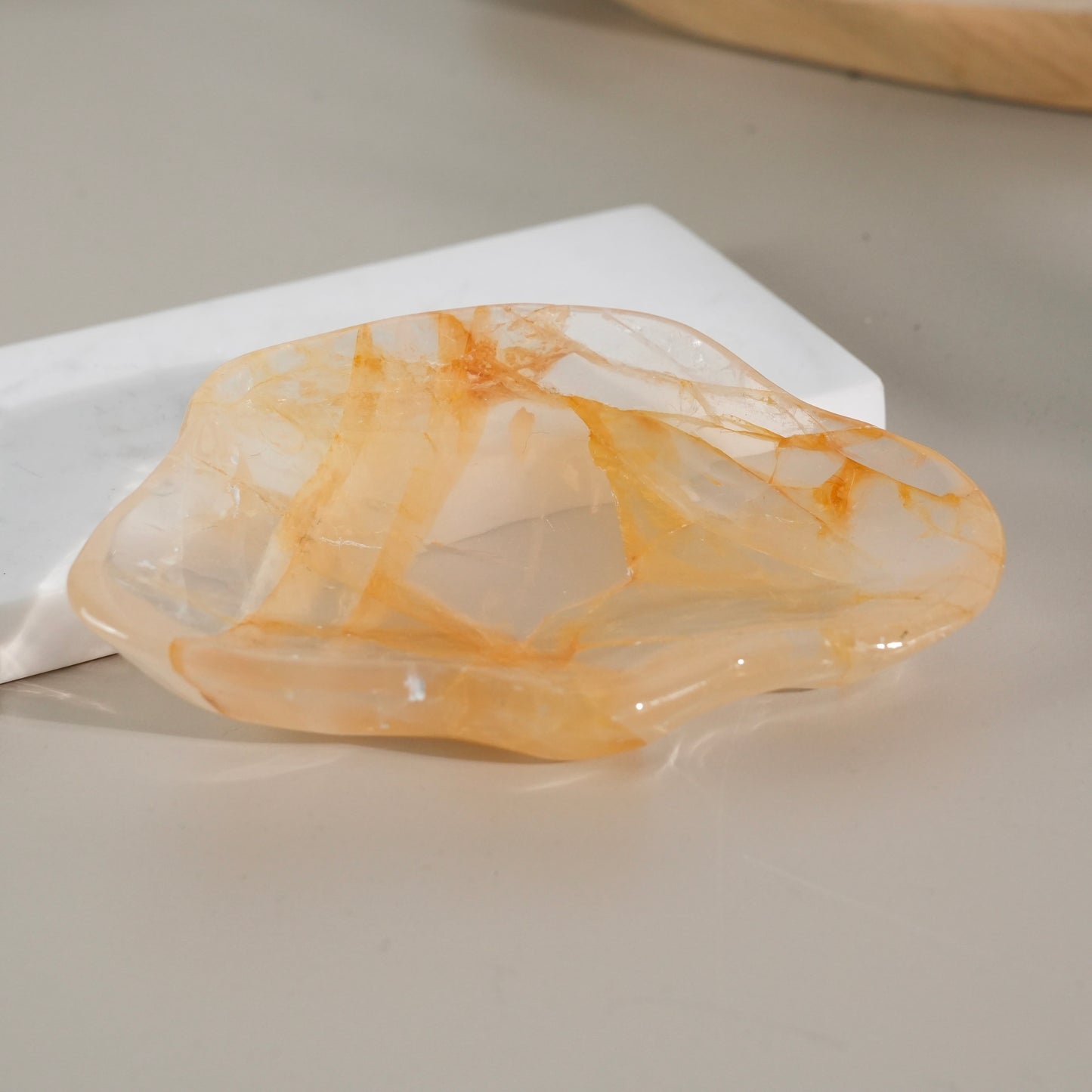 黃金療癒者水晶碟