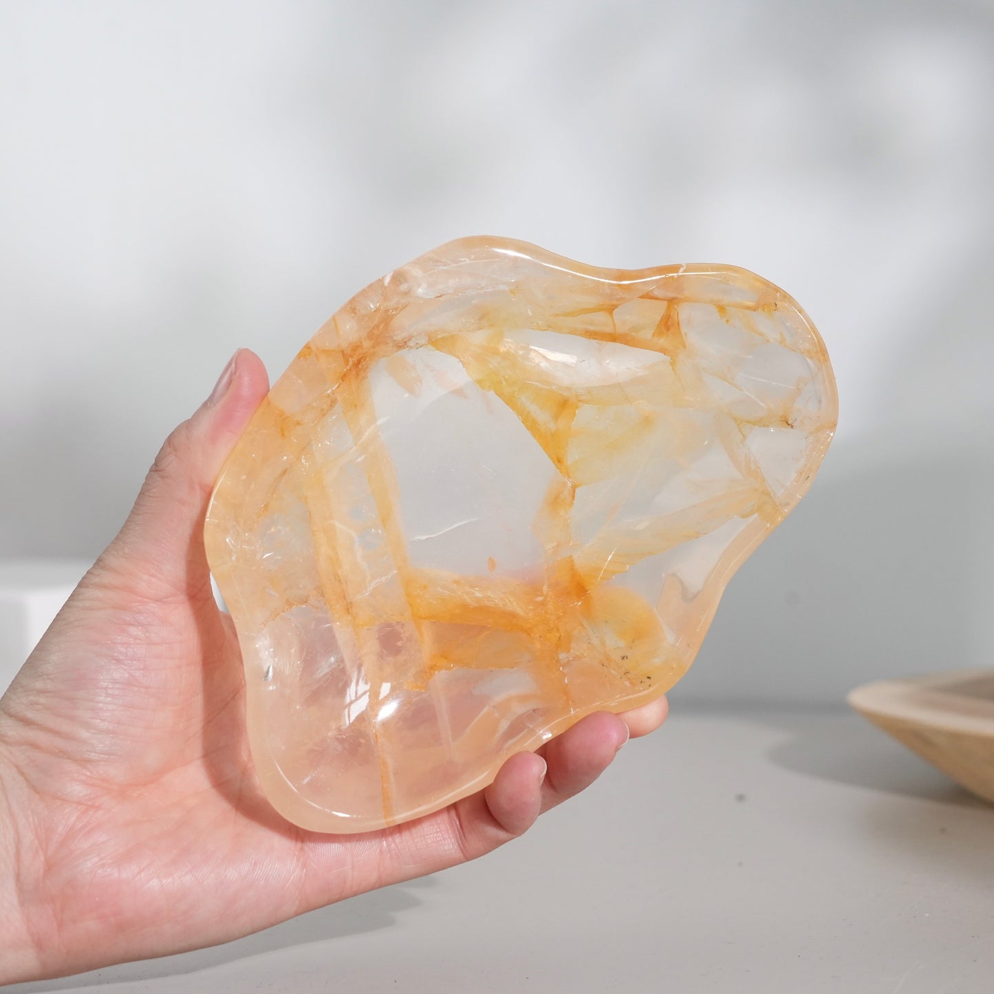 黃金療癒者水晶碟