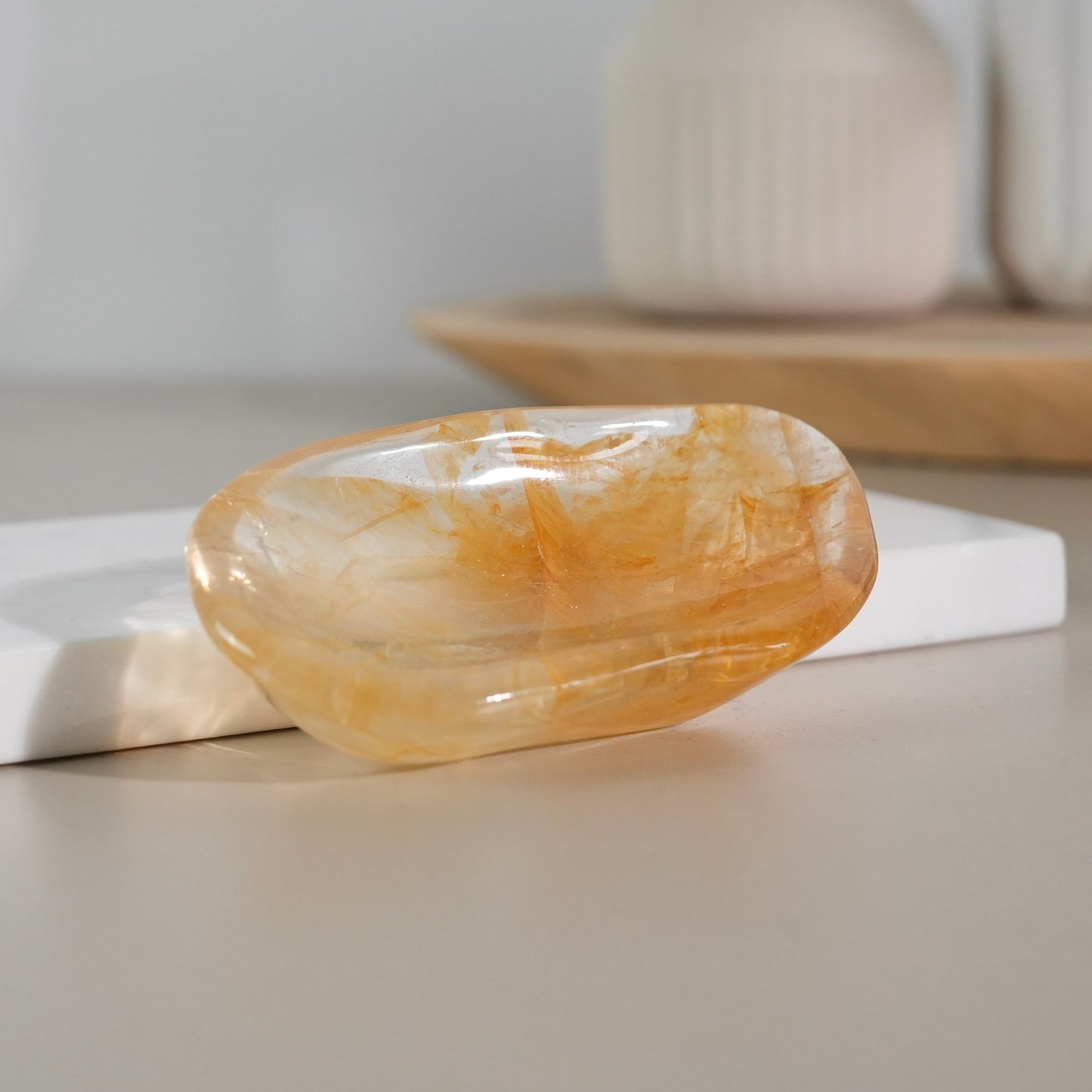 黃金療癒者水晶碟