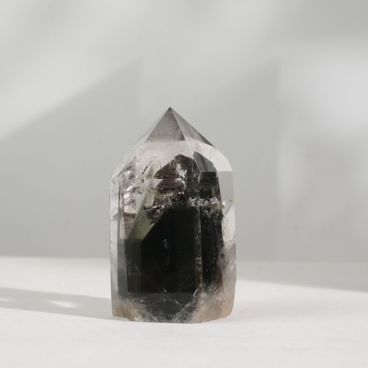 綠幽靈水晶柱