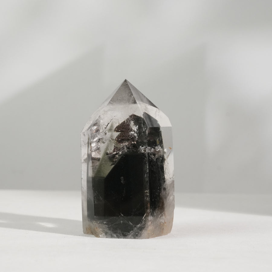 綠幽靈水晶柱
