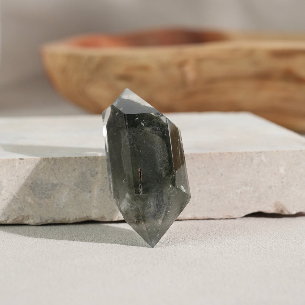 雙尖綠幽靈水晶