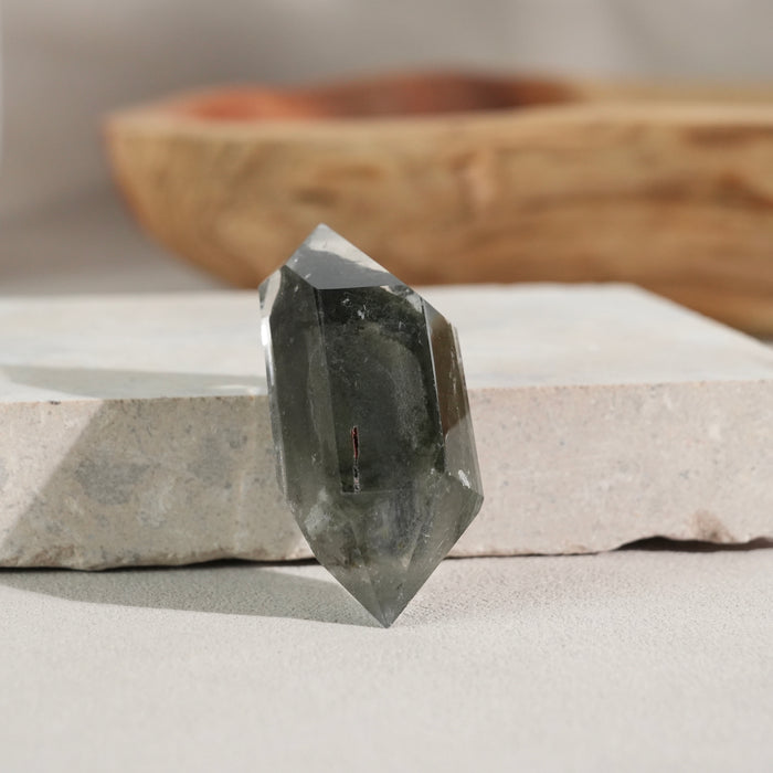 雙尖綠幽靈水晶