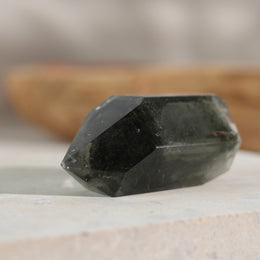 雙尖綠幽靈水晶