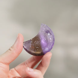紫黃水晶月亮