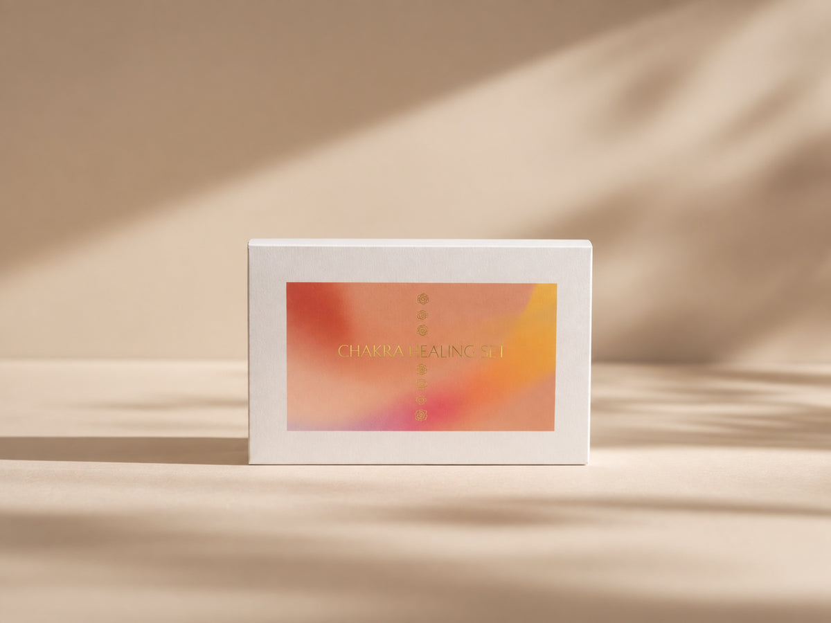 Chakra Healing Set 2.0 — 燙金禮盒包裝 / Gold-foil gift packaging